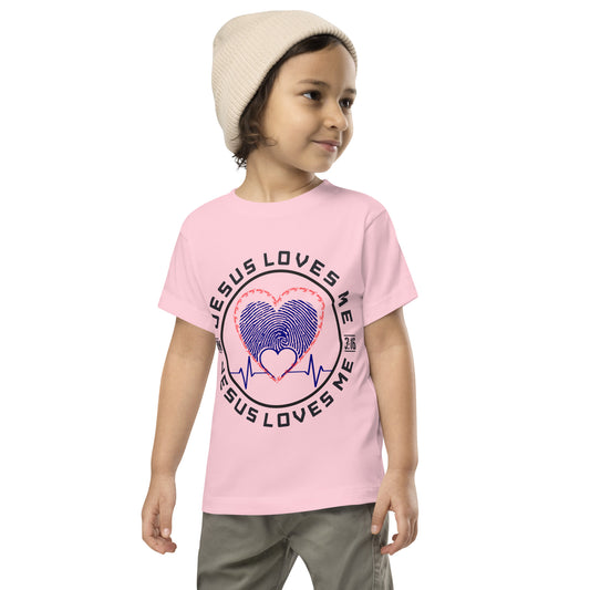 Jesus Loves Me Thin Shield - Camiseta unisex para niños pequeños
